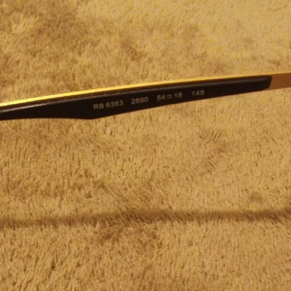Ray-Ban Black and Gold Frame Glasses - Picture 3 of 7